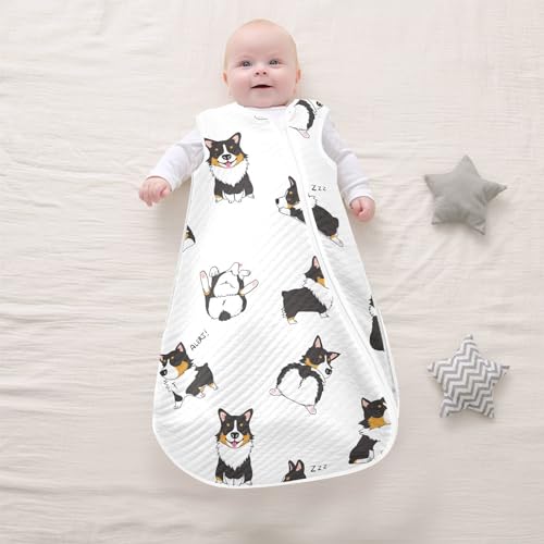 Image of vvfelixl Bright Funny Dinosaurs Baby Sleeping Bag Sleep Sack,Baby Wearable Blanket Sleep Suit for 0-6 Months