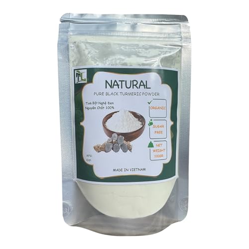 Vietnamese Organic Vietnam Pure Black Turmeric Powder - Tinh Bot Nghe Den 100g