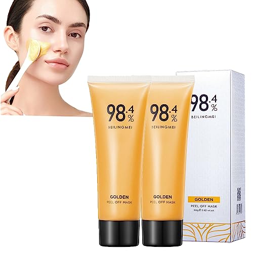 Leabdio ��������s�[���I�t�t�F�C�X�p�b�N�A98.4% Golden Peel Off Mask Gold Peel Off Face Mask �������� �ь���� �����Ƃ� �n������ ���o������?��?�ʖ� (2�{)