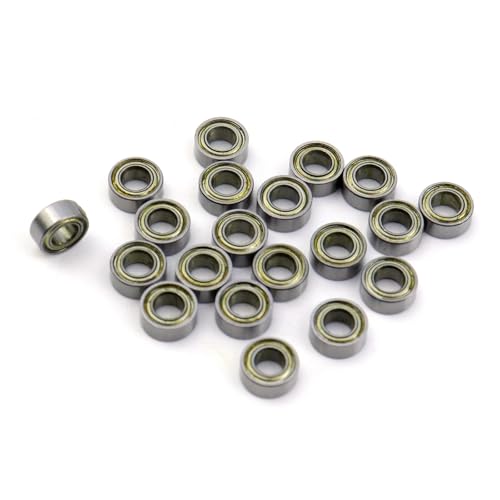 Image of Antrader 20-Pack 3mm x 6mm x 2.5mm MR63ZZ Double Shielded Deep Groove Radial Ball Bearings
