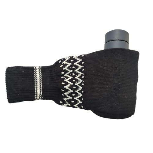 Guantes de manopla para cerveza,Guantes para bebidas de cerveza | de sin dedos con manopla de punto aislante - Manoplas cómodas a rayas para botellas de, para botellas de bebid