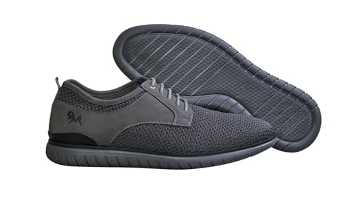 Image of Neeman's The Derbies for Men | Knit Base and Faux Leather Derby Sneakers | Comfortable and Breathable Mesh