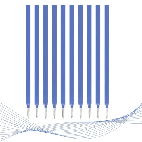 GNALIA 10 Minas Recargables Compatibles Con Legami, Color Azul Oscuro, Punta 0.7Mm, Altura 13 Cm, Para Bolígrafos Estándar