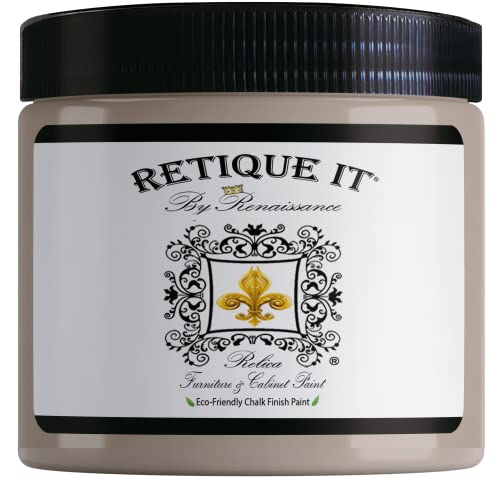 Retique It Chalk Furniture Paint by Renaissance DIY, 16 Fl Oz (Pack of 1), 11 Alabaster, 16 Ounce