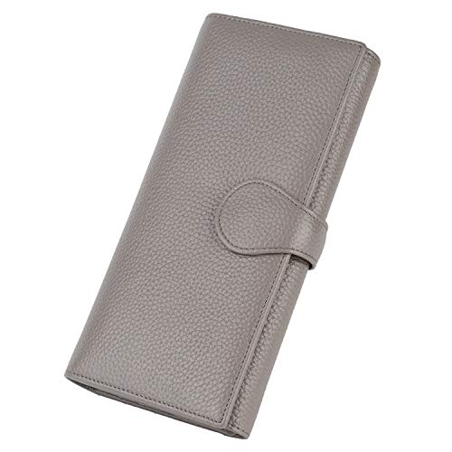 Lavemi RFID Blocking Large Capacity Luxury Leather Clutch Wallets Credit Card Holder
