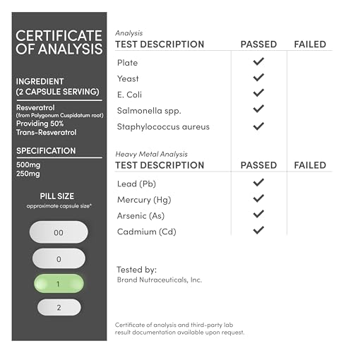 resveratrol supplement 500mg per serving 120 capsules resveratrol polygonum root extract providing 50 trans resveratrol healthy aging support by double wood