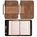 Christian Art Gifts Men's Classic Bible Cover Trust in The Lord Proverbs 3:5, Brown Faux Leather, Large