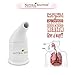 NATURAL SOLUTION Ceramic Salt Inhaler with 2 Himalayan Pink Salt Refills, Cleans The Respiratory System, Relief Breathing Congestion, Inhaler for Asthma White 1 Count