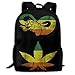 Produktbild JKOVE Rucksack,Schulrucksack,Cannabis Tiger Snake Backpack Laptop Bags Shoulder Bag College Daypack Backpacks for Unisex