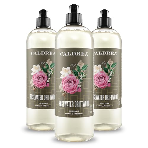 Caldrea Dish Soap, Biodegradable Dishwashing Liquid made with Soap Bark