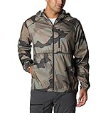 Columbia Men's Flash Forward Windbreaker Print, Cypress Mod Camo Print, X-Large