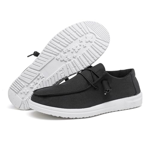 Image of betyswear Womens Loafers Women Shoes Casual Slip-On Canvas Shoes Breathable Lightweight Boat Shoes for Women