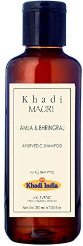 Khadi Mauri Herbals Amla and Bhringraj Herbal Shampoo, 210ml Khadi Mauri Herbals Amla and Bhringraj Herbal Shampoo, 210ml