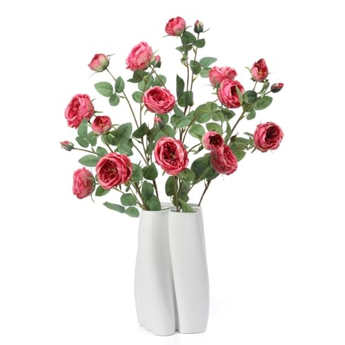 Flor seca simulada europea para decoración de mesa interior miniatura 6