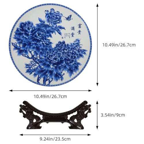 Plato de cerámica artística para decorar mesas de centro y estanterías con estilo clásico 8