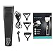 Produktbild Elektrischer Haarschneider USB Wiederaufladbarer Friseur Clipper Herrenpflegeset mit Trimmer für Bart, Kopf, Körper und Gesicht