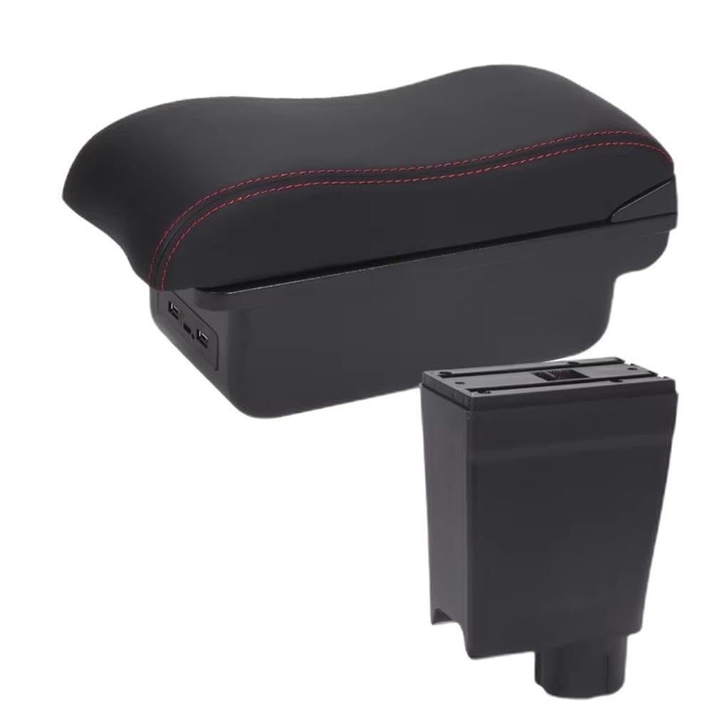 Fsozdbbpl B1 Black Red 3Usb For Fiat Uno 2022 Car Armrest Box Center Console Armrest Storage Box Interior Parts