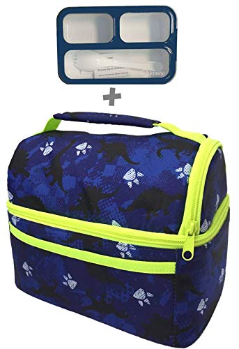 Lunch Boxes For Kids | Dinosaur Lunch-Box For Boys with Small Bento-Box |