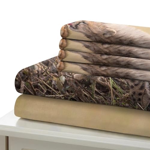 Parure de Lit Guépard Housse de Couette 3D Confortable Microfibre - 7