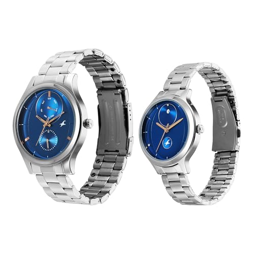 Image of Fastrack Mixmatch 4.0 Blue Dial Pair Watch