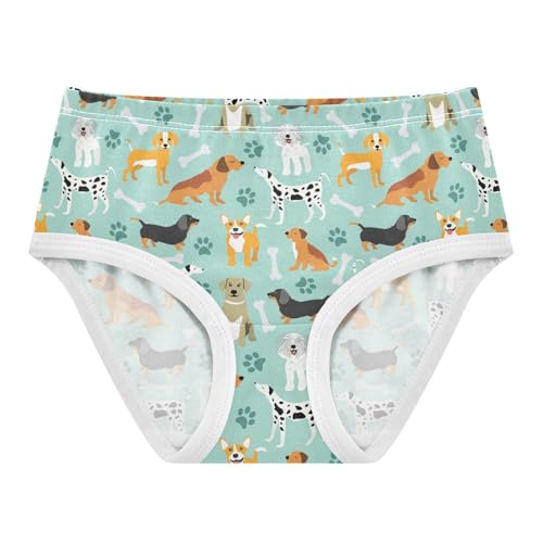 Girls' Underwear Cartoon Dogs Cotton Stretch Comfort Toddler Panties