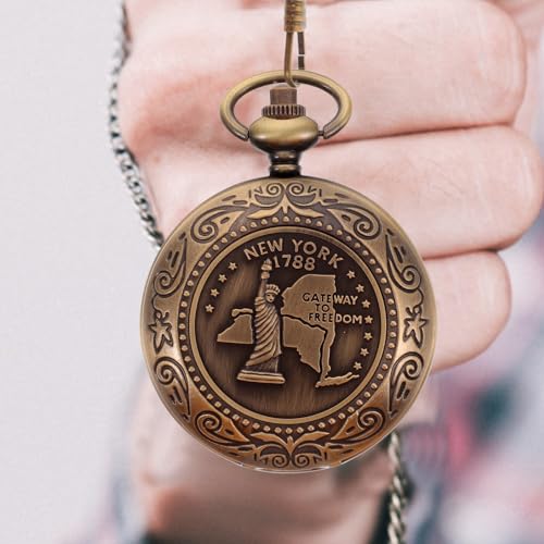 Brújula de Bolsillo Retro Metal con Cadena y Diseño Flip miniatura 5