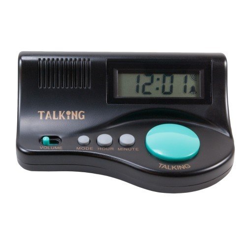 Features An Audio Time Report, Hourly Time Announcement, Adjustable Volume, And Easy To Set Alarm - Curve Talking Clock #TOP6