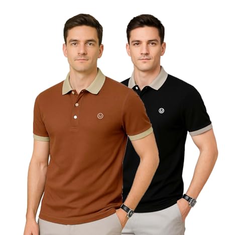 Image of Lymio Polo T Shirt for Men || T Shirt for Man || Collar T Shirt Style Men (Packs Also Available) (Polo-44-47)