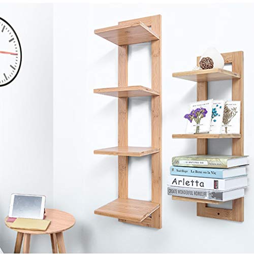 Support balcon suspendu en bambou multicouche idéal pour organiser vos petits pots de fleurs - 3