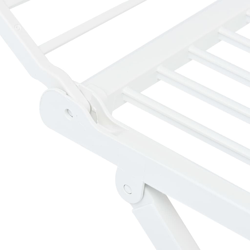vidaXL Stendibiancheria da Pavimento Pieghevole con Ali Leggero Robusto Resistente Pratico Stendino Accessori Lavanderia Bianco in Plastica