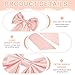 YELARXI Satin Big Bow for Wedding Dresses, Long Detachable Satin Bow Sweep Train - Fitting for (Formal Dress - Sash Belt - Wedding Accessories - Women) 59 Inch & Dusty Pink