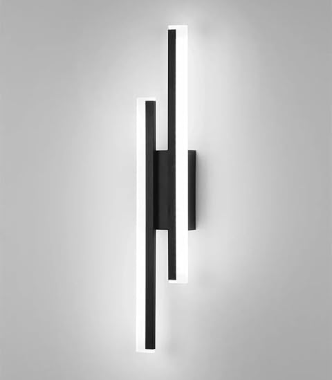 DELIPOP Applique da Parete Interno, Lampada da Parete Creativa con Linee Parallele, 16W 1800LM Applique da Parete Interno LED 6500K per Soggiorno Camera da Letto Scala Ufficio | Lampada a Muro Moderna per Soggiorno Camera da Letto Scala Ufficio