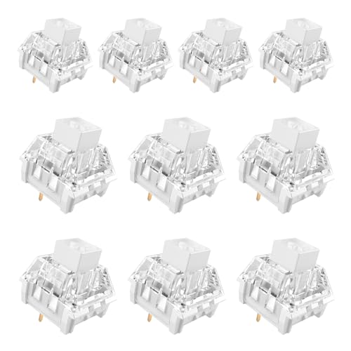Kailh 10 PCS Box White Switch Replacement 3 Pin Mechanical...