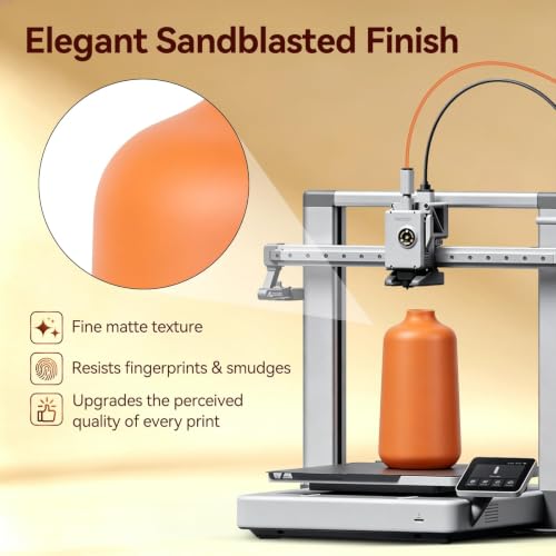 Image of Kingroon Matte PLA Filament 1.75mm 3D Printer Filament Matte Filament 1kg Dimensional Accuracy + /- 0.02 mm (Matte Orange)
