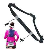 Race Belt - Cinturón para correr para correr, cinturón de nocturna, cinturón de número maratón con hebilla de matrícula especial, cinturón de número de partida definitivo para la mayoría de