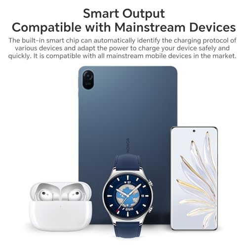 HONOR 66 W Supercharge oplader met USB C-kabel 6 A voor Honor 200Lite, Magic6, 6Pro, 6Lite, 5Lite, 5Pro, 90Lite, 70, Magic Pad 9, Pad X9, X8 - originele voedingsadapter - Afbeelding 5