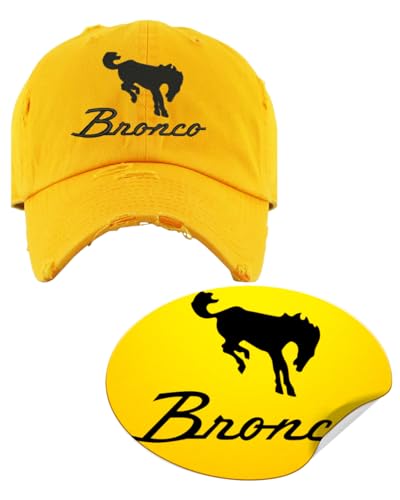 Image of Bronco Dad Hat Vintage Car Lover Embroidered Adjustable Cap