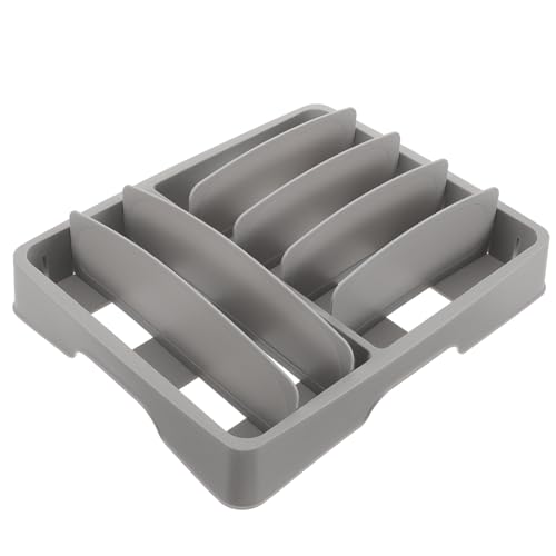 DIYEAH Organizador de Cubiertos de Plástico para Cajón Caja de Almacenamiento Multifuncional sin Tapa Múltiples Compartimentos Desmontables Soporte para Utensilios Domésticos Adecuado