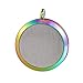 HooAMI Aromatherapy Essential Oil Diffuser Necklace - Angel Wing Round Multicolor Locket Pendant