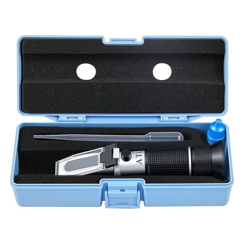 Image of 4-in-1 Antifreeze Refractometer Test Ethylene /Propylene Glycol, DEF, Battery Acid, Windshield Washer Fluid for Automotive & Industrial Use
