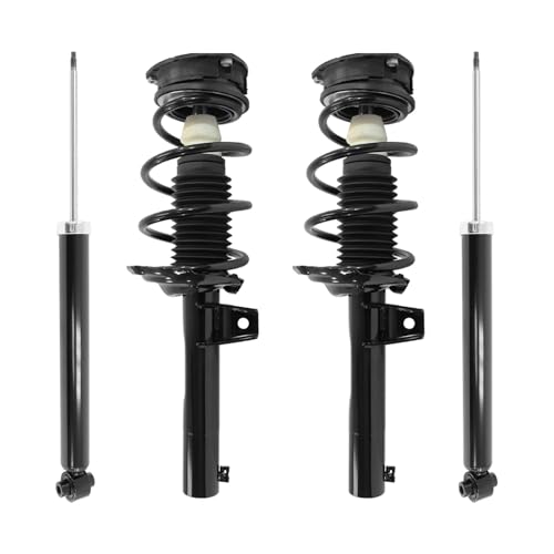 COMPLETESTRUTS - Front Complete Strut Assemblies with Coil Springs and Rear Shock Absorbers Replacement for 2015-2017 Audi A3 Quattro - Set of 4