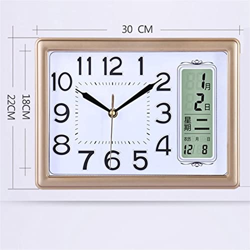Reloj de mesa de diseño clasico con pantalla digital LCD moderna 3