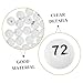 SKISUNO 75pcs Raffle Balls Lightweight Plastic Game Props for Lottery Party Games and Events Reusable Balls with Printing