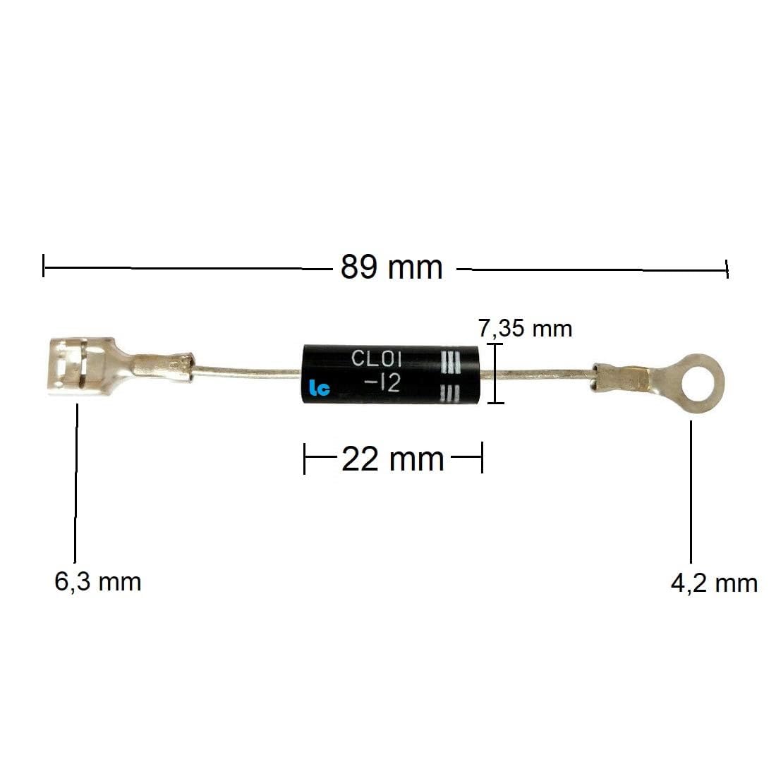 3 Diodes Redressement Micro-ondes 12kV/350mA - Rechange Haute Tension Silicone