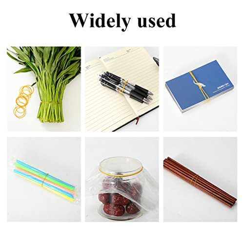 LIUJZZJ 60 Pezzi Elastici di Gomma Set Giallo