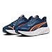 PUMA Pounce Lite JR, Sneaker, Persian Blue-Orange GLO White, 37 EU