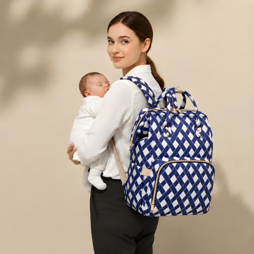 Image of ShopyVid Babies Diaper Bag for Mothers | Maternity Bag for Travel | New Born Baby Diaper Bag for Mother, Multi Compartments, Insulated Bottle Pockets (Waterproof, 17 litres)
