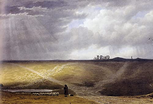 Affiche toile Stonehenge 60x90cm pour habiller un mur vide avec un portrait d'art