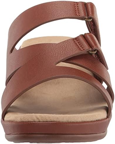 Easy Street Women's Koda Wedge Sandal, Cognac, 6.5 | Image 1