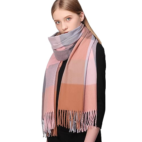 RIIQIICHY Plaid Scarves for Women – Pashmina Shawls & Wraps
